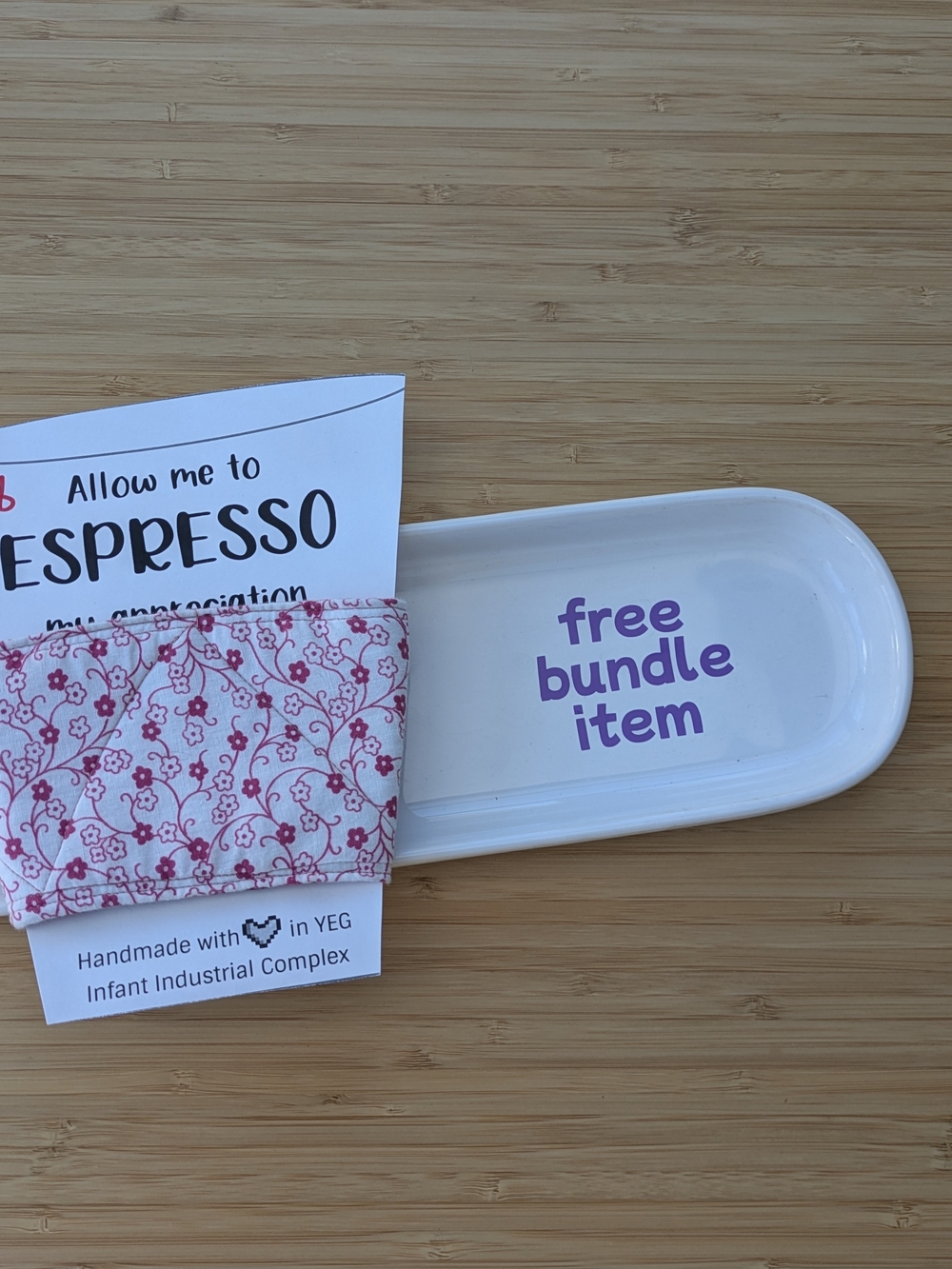 Coffee Cup Sleeve In Pink Floral